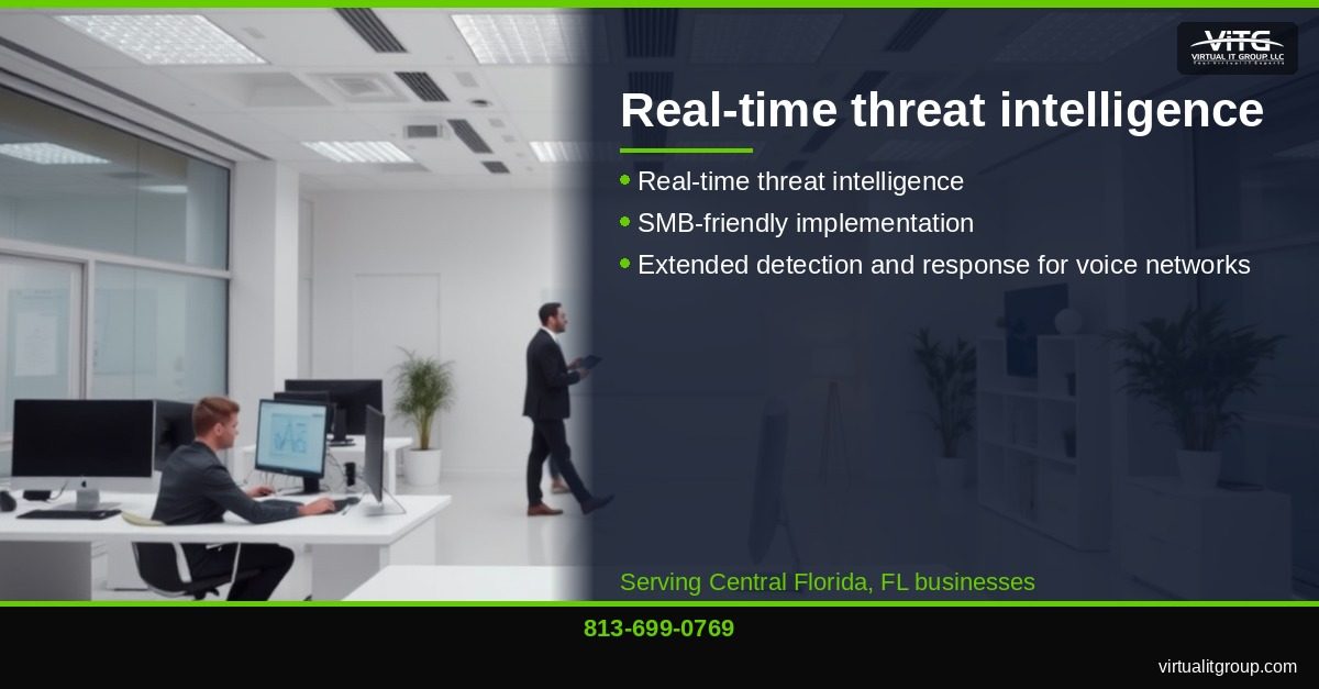 VoIP security monitoring dashboard showing real-time threat analysis | Best MSSP Providers With VoIP Security Expertise in 2026 Central Florida